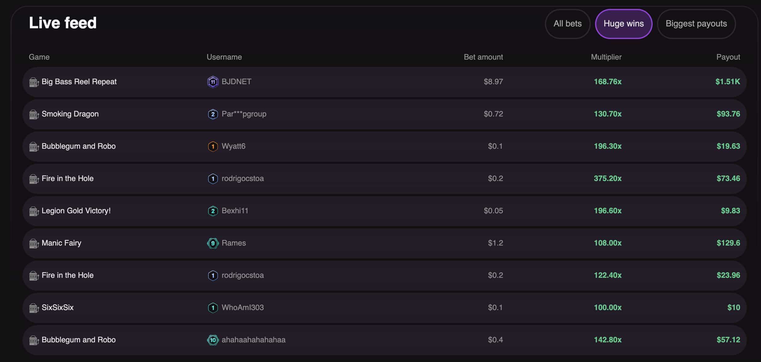 Cloudbet full casino game library and live dealer